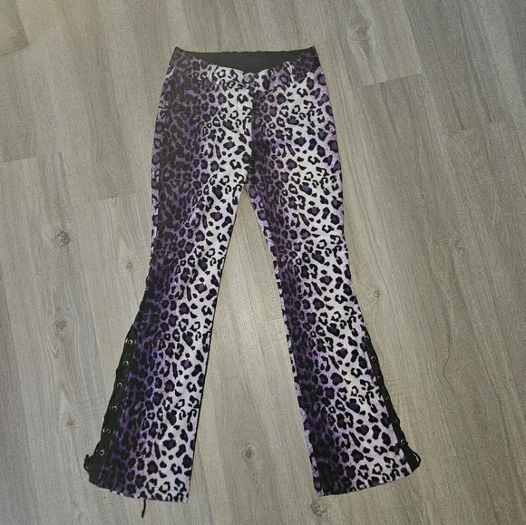Lip Service VINTAGE 2000's Leopard Print Pants - Picture 1 of 3